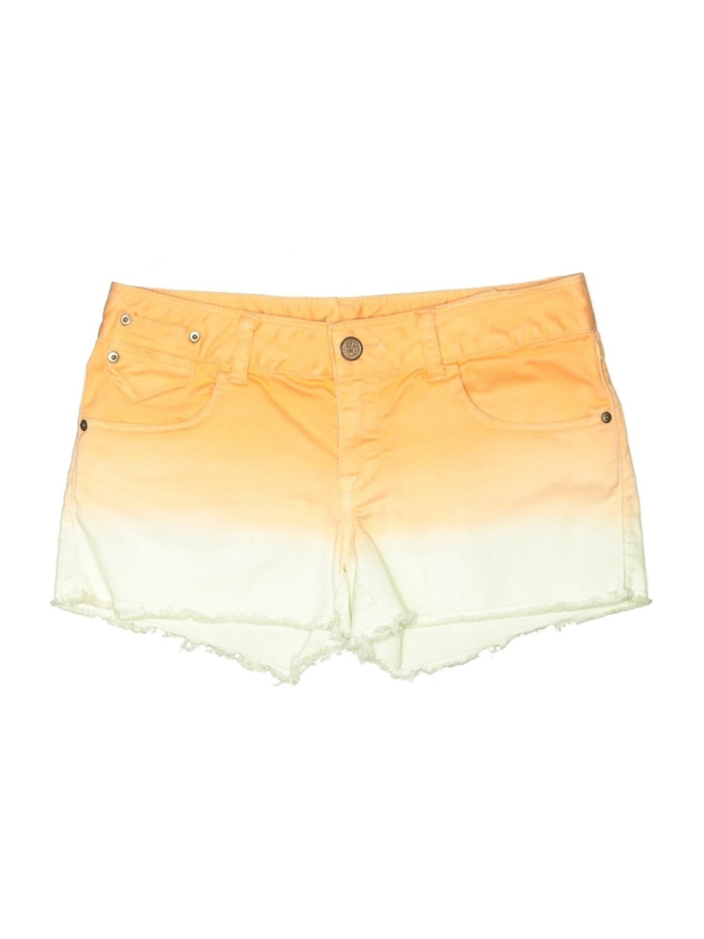 American Rag Orange and Cream Jean Shorts